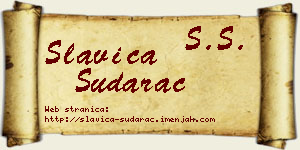Slavica Sudarac vizit kartica